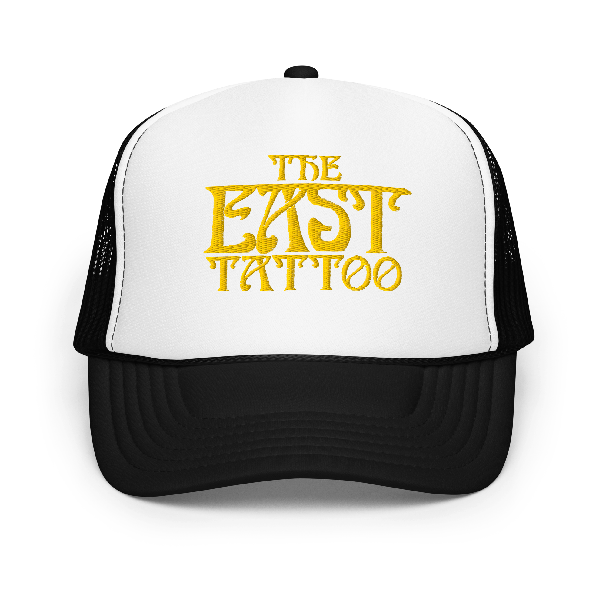 East Tattoo Nouveau Lettering Foam trucker hat