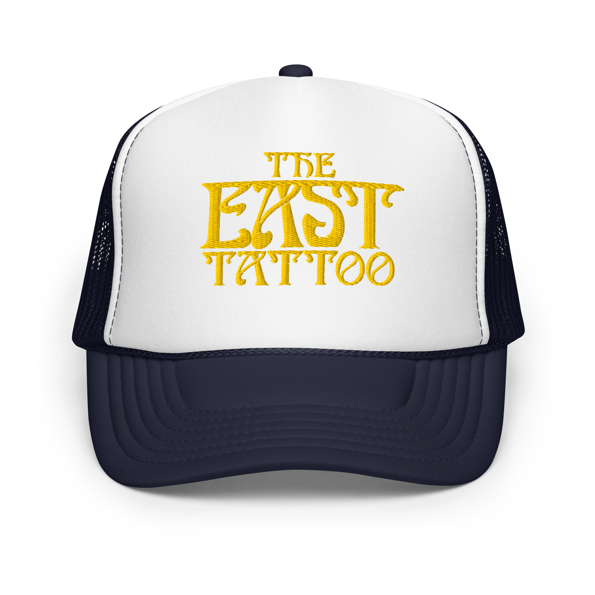 East Tattoo Nouveau Lettering Foam trucker hat